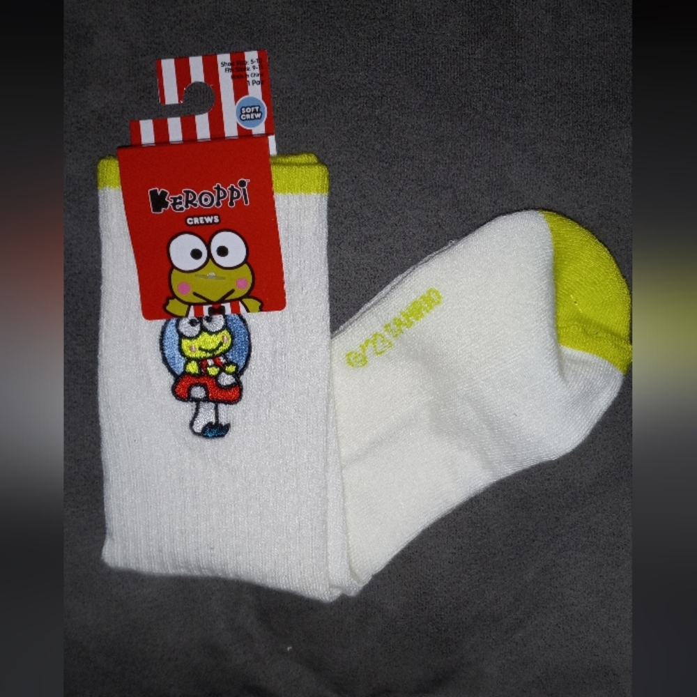 Women Keroppi Sanrio Crew Sock 5-10
